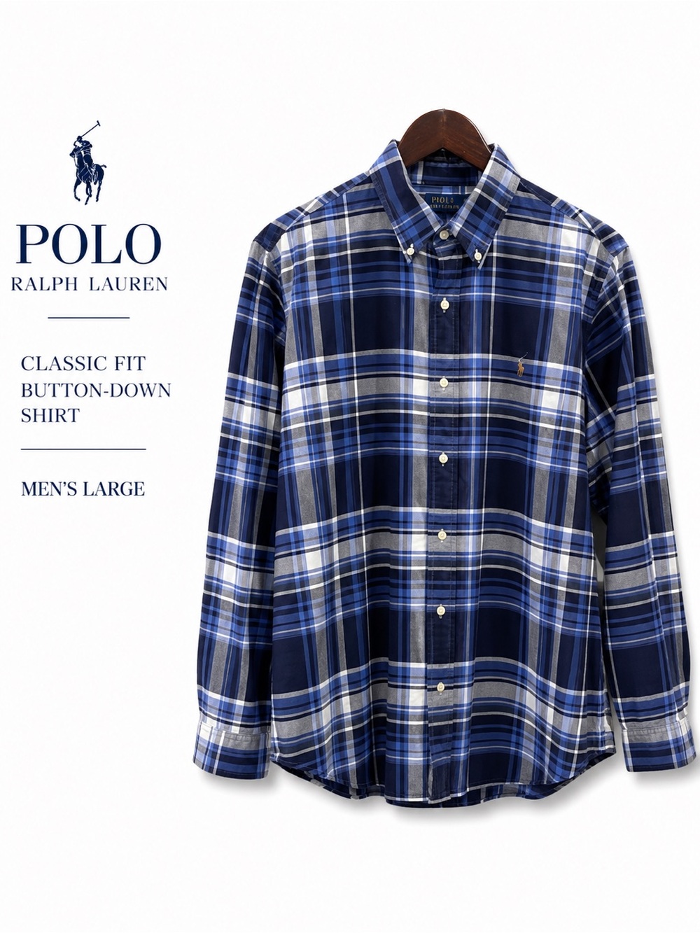 Polo Ralph Lauren Classic Fit Button-Down Shirt – Men’s Large